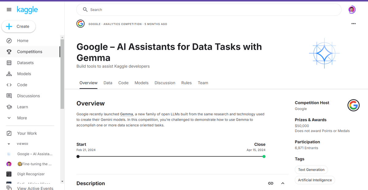 Google – AI Assistants for Data Tasks with Gemma [February, 2024]